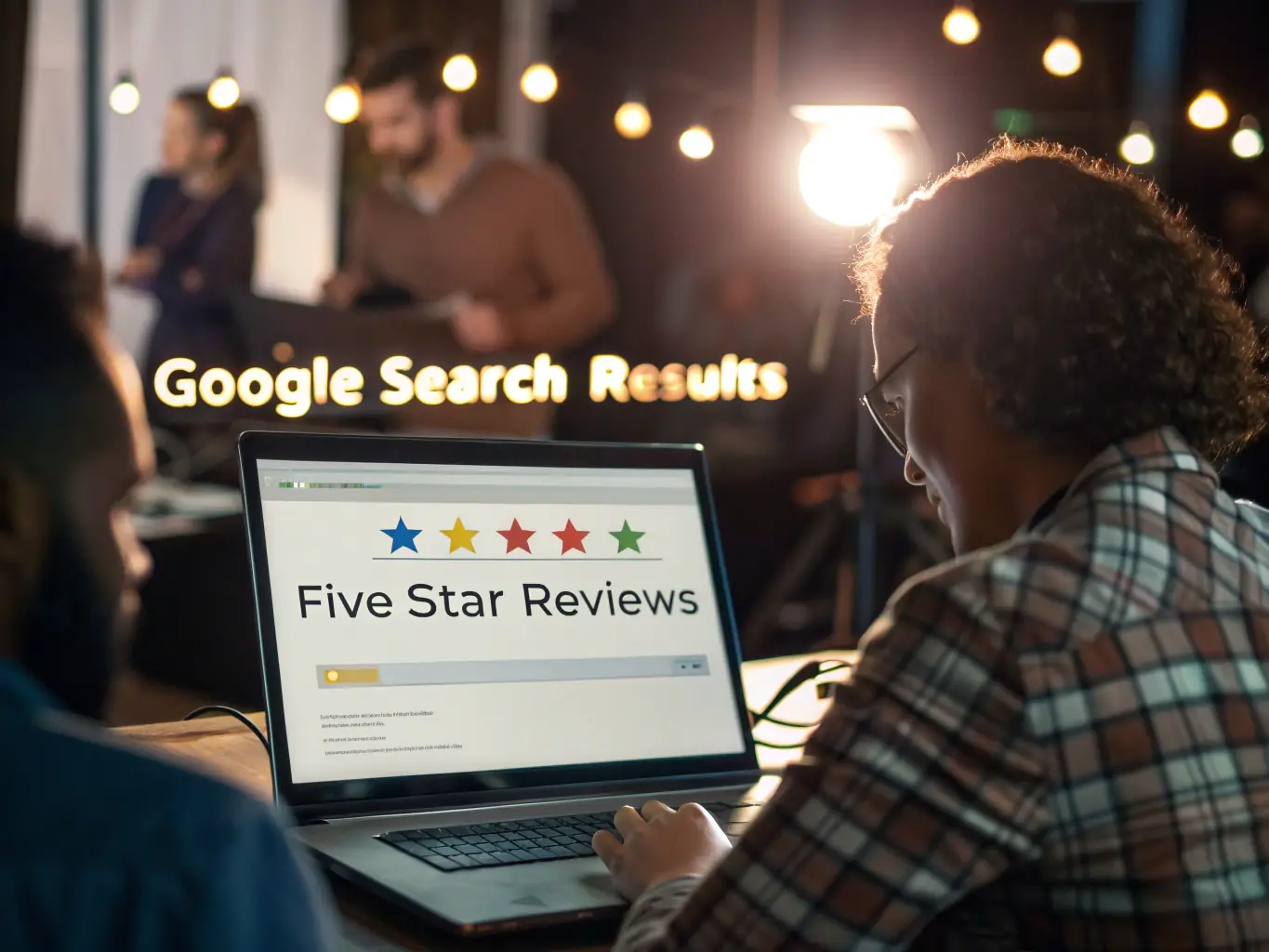 A before-and-after image showing the impact of Online Visibility Experts' services on a client's online presence, highlighting improved search rankings and increased customer engagement.